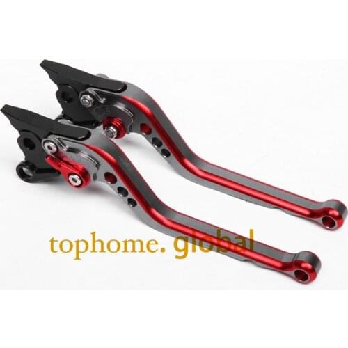 CNC Motorcycles Brake Clutch Levers Regular size Mixed Titanium&Red Color For GT 1000 2006-2007 2008 2009 2010