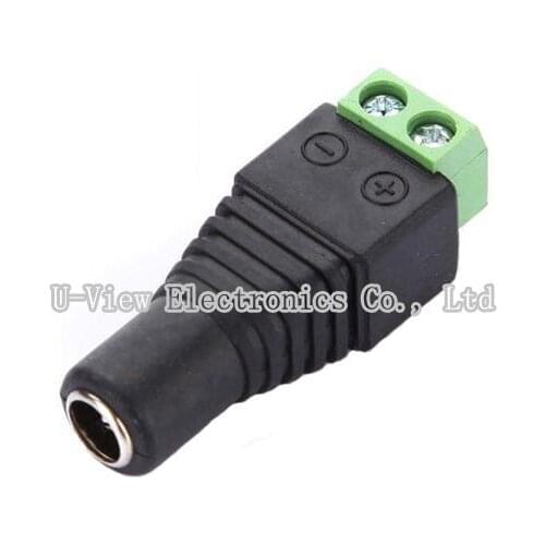 NCHTEK DC 5.5x2.1mm Power Female Plug Connector for 3528 & 5050 LED Strip/Free Shipping/5PCS