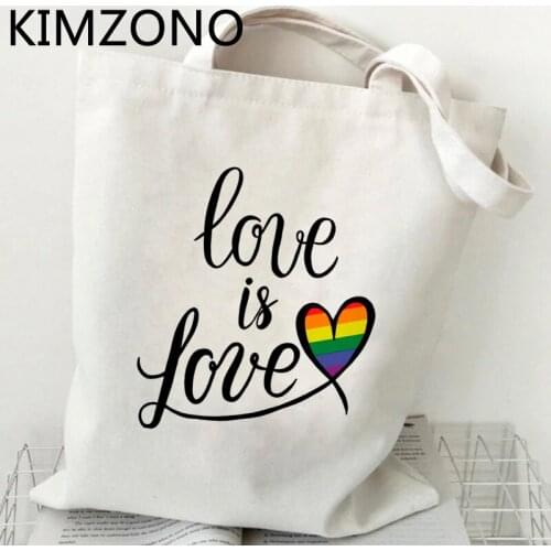Lgbt shopping bag bolsas de tela tote recycle bag jute bag shopper grocery bag cloth bolsas reutilizables sac cabas net sacolas