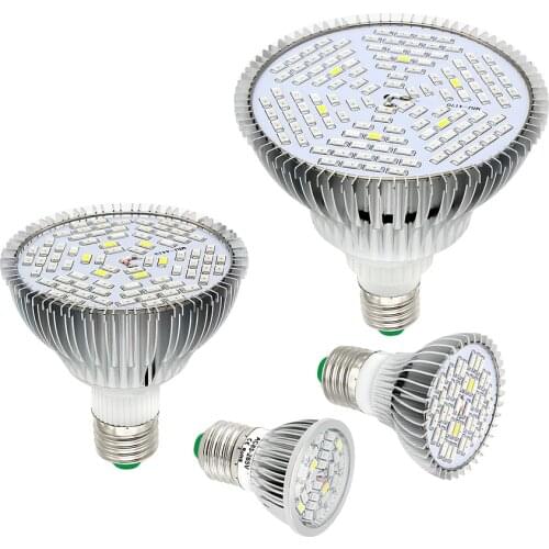 1Pcs Full Spectrum E27 LED Grow Lights AC85-265V LED Red Blue White Light for Indoor Garden Plants Flowers
