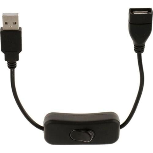 USB A Male to Female Extension Cable with Switch On / Off