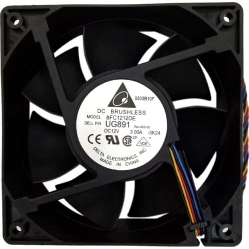 1PC 6000RPM Cooling Fan Replacement 4-pin Connector 120*120*38mm Radiating Fans For Antminer Bitmain S7 S9 In Stock