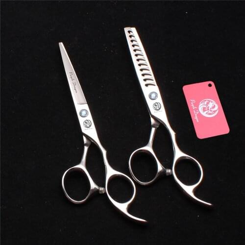 Z2000 6.0" 17cm JP 440C Purple Dragon Cutting Scissors Thinning Shears Professional Barber Makas Cut Hair 12 Teeth Hair Clippers