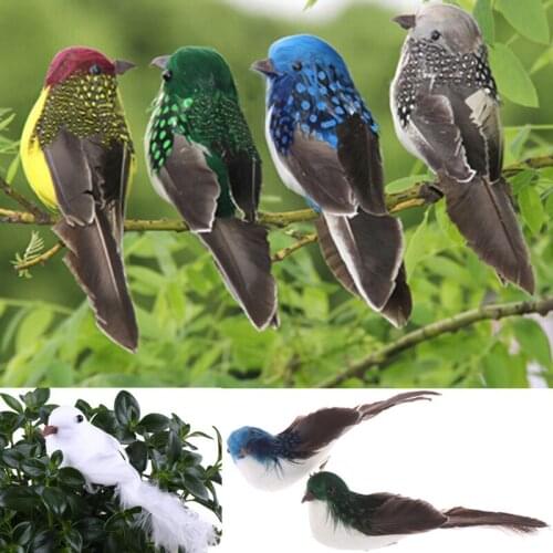 1pcs 3D Fake Craft Birds Artificial Foam Feathers Birds Birthday Party Decorations Home Garden Wedding Decoration