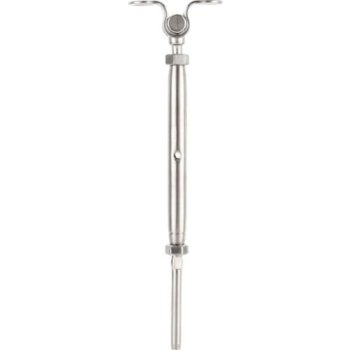 2Pcs/set T316 Stainless Steel Deck Toggle Tensioner Set For 3/16 Cable Railing Door Sills