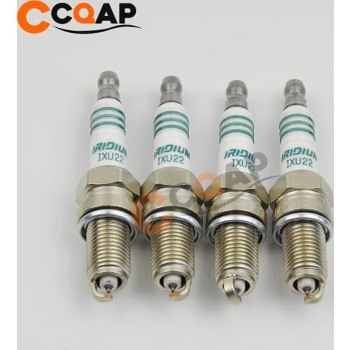 4-6PCS Iridium Spark Plug Power IXU22 5308 fit for A3 TT Porsche 911 R32 Eos Touareg BMW M5 Chevrolet Spark Fiat