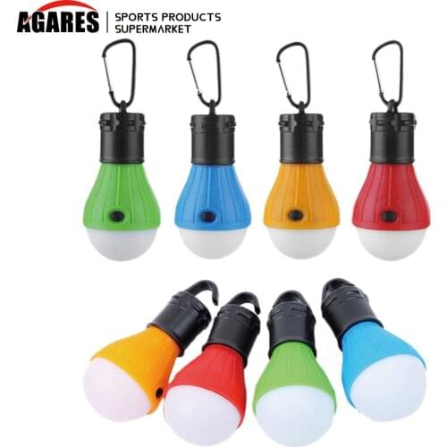 4 Colors Portable Hanging Tent Lamp Emergency LED Bulb Light Camping Lantern for Mountaineering Activities Backpacking Outdoor
