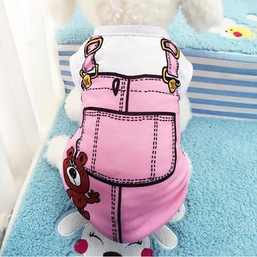 Cute Dog Clothes Summer Pet Dog Clothes For Small Dogs Coat Cotton Ropa Perro Cute Thicken Warm Dogs Clothing XS-S