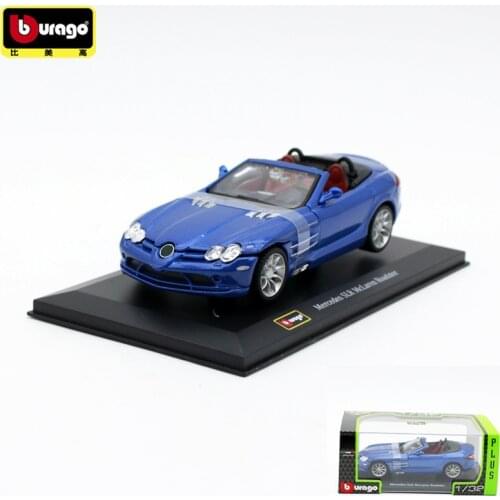 Bburago 1:32 Mercedes Benz SLR Mclaren Roadster Simulation Alloy Car Model Boy Toy Adult Gift Collection Display Collecting