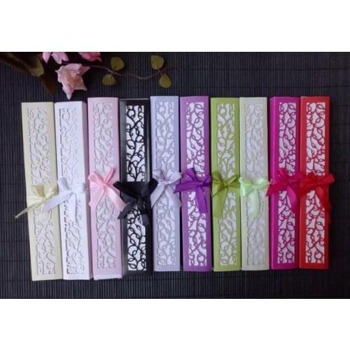Free Shipping Luxurious Silk Fold hand Fan in Elegant Laser-Cut Gift Box Wedding Party Favors Gifts 11 colors