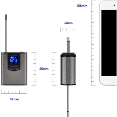 UHF Wireless Headset / Clip-on Microphone With Receiver Transmitter