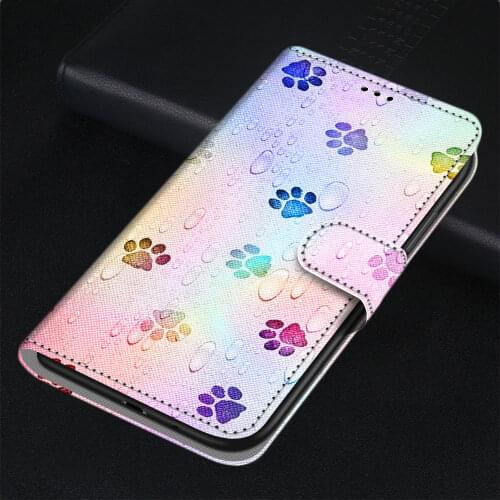Cat Tiger Flower Patterned Phone Coque For Case Redmi 5 Plus 5A 4X 4A Butterfly Wolf Lion Card Slot Kids Wallet Cover Cases D08F