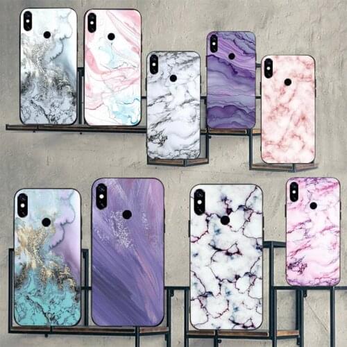 Colored marble Phone Cases For Xiaomi Mi Redmi Note 7 8 9 pro 8T 9T 9S 9A 10 Lite pro