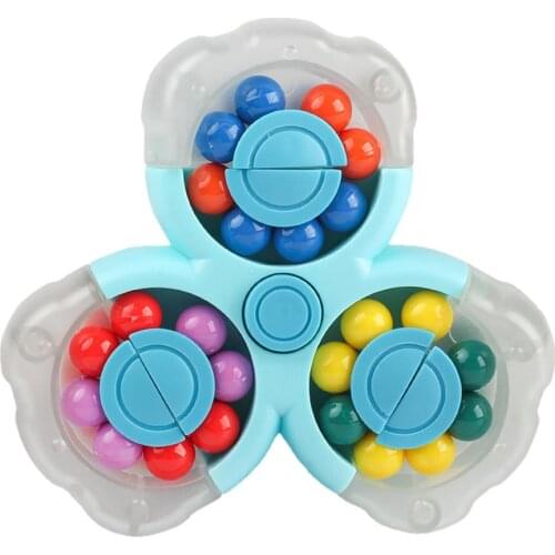 Decompression Magical Bean Cube Toys Rotating Triangle/Round Special Shape Cube Ball Creative Puzzle Kids Stress Relief Toys