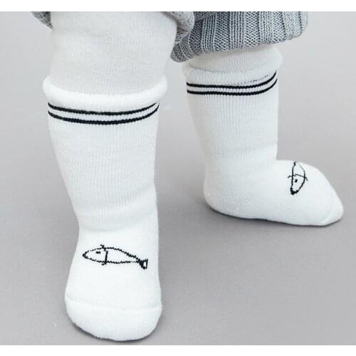Kids baby socks winter warm plus velvet soft cotton cute casual Newborn baby boy girl socks cartoon Toddler baby socks