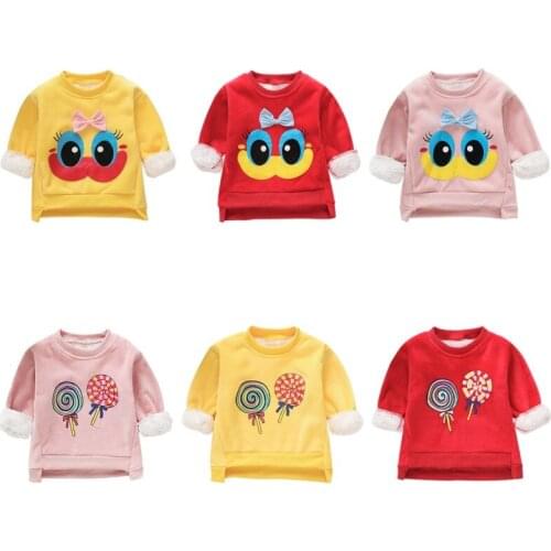 Baby Sweaters Cartoon Warm Clothes Kids Girls Long Sleeve Casual Thicken Tops Infant Boy Winter Clothing Suit
