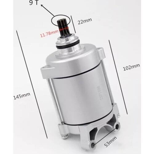 Motorcycle Starting motor CG125 LF125 ZJ125 ATV Starting motor 9 tooth Air cooling