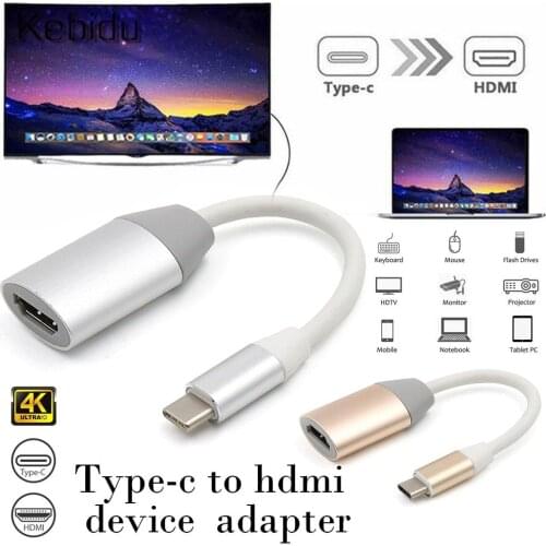USB C To HDMI Converter Portable Type C Male To Female Adapter Type-c To HD Device Adapter 4K 30HZ Resolution For Macbook Huawei