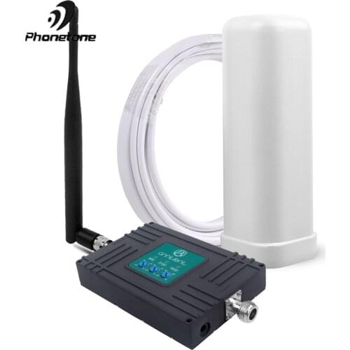 Mobile Phone Signal Booster 70dB 2G 3G 4G signal repeater GSM 900/1800/2100MHz Tri Band Repeater Amplifier & Antenna Voice Data