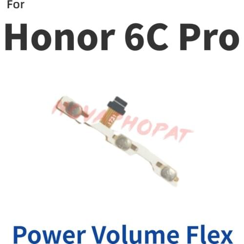 Novaphopat Power on off Volume up down Switch Key Button flex cable For Huawei Honor V9 Play Honor 6c Pro + tracking