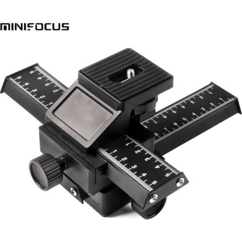 Pro 4-Way Macro Focusing Focus Tripod Rail Slider Head /Close-Up Shooting for Canon Nikon, Pentax, Sony Digital SLR Camera