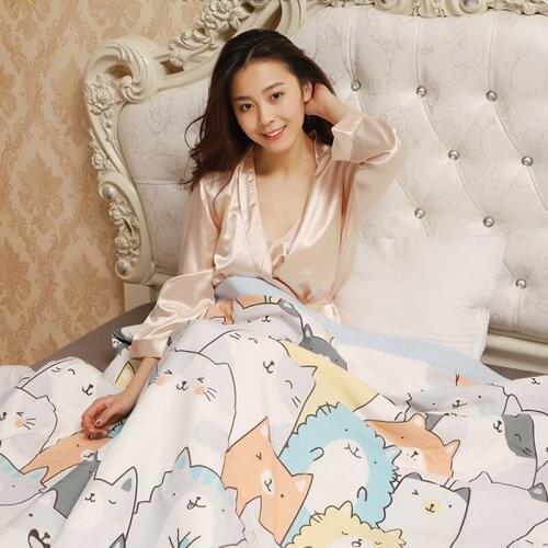 SB Lunch break blanket Latex air conditioning quilt Breathable Summer quilt Anti-mite High-end Embroidery Fashion Cool blanket
