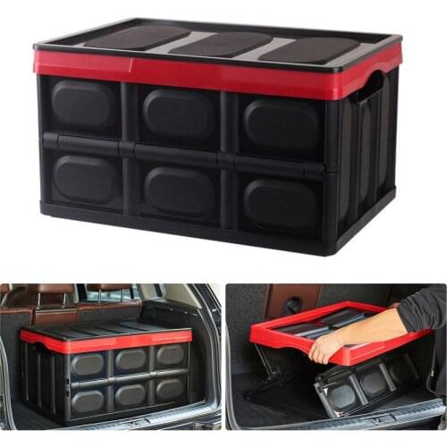 Car Trunk Storage Box Easy To Carry Large Capacity 55L Folding Storage Case