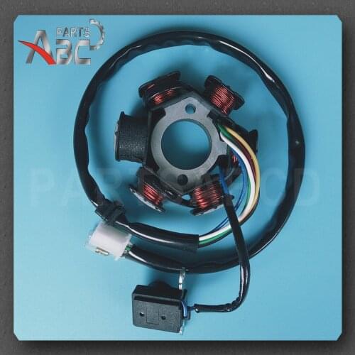 Magneto Stator 6 POLE GY6 125cc 150cc ATV Scooter Moped Go Kart Karting Sunl Total Roketa Hammerhead Parts