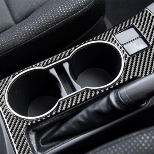 Carbon fiber Right hand drive Water cup holder Panel Sticker For Toyota Corolla 14-18