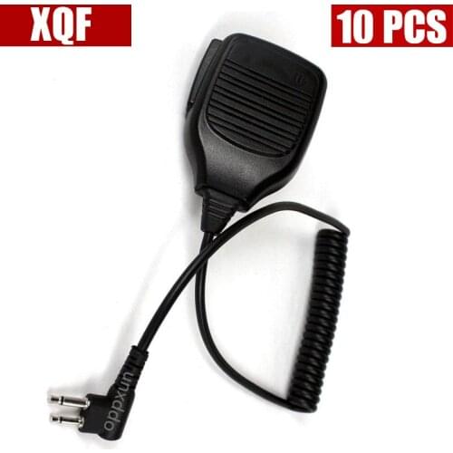XQF 10PCS oppxun 2pins Speaker mic for motorola EP450,CP040 GP88S,GP88,GP3188,GP2000S,MAG ONE A8 etc. walkie talkie