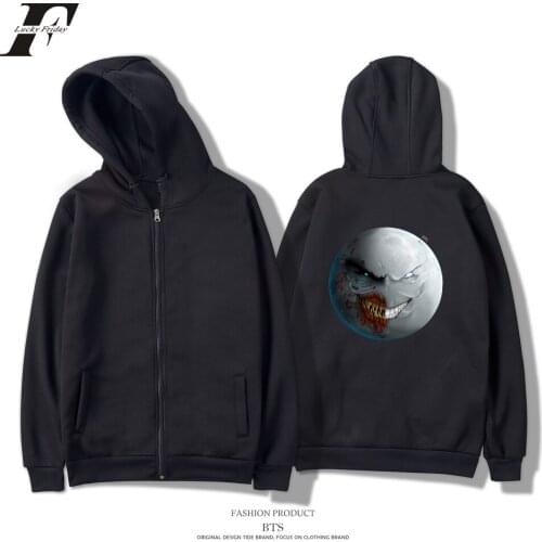 MR MOON funny harajuku Hoodie Sweatshirt fashion couple men women zipper hoodie jacket casual zip up long sleeve harajuku hooded
