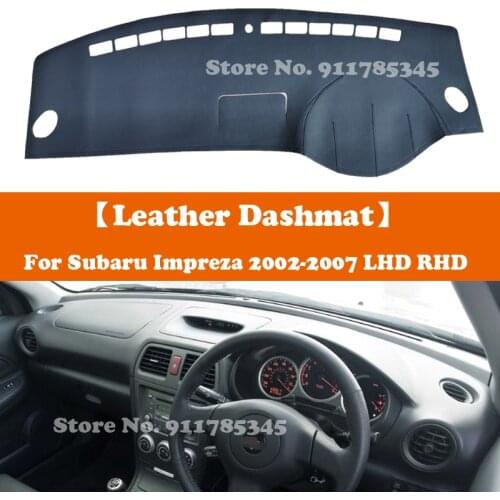 Suede Leather Dashmat Accessories Car-Styling Dashboard Covers Pad Sunshade For Subaru Impreza GD GG G2 2002 2005 2006 2007