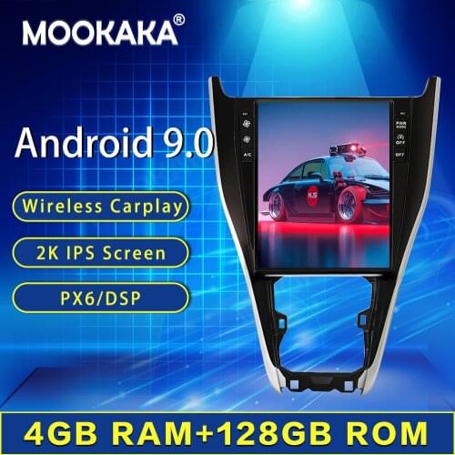 128GB Carplay Tesla Screen For Toyota Harrier 2013-2018 Android Car Multimedia Player GPS Navi Audio Radio Auto Stereo Head Unit