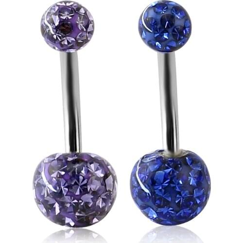 2016 Exquisite Beautiful Earrings Navel Piercing 1.6*10*8/5MM Navel Ring Piercing For Women Stainless Steel Piercing Jewelry