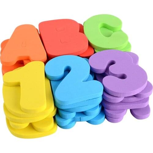 36pcs Baby Floating Bathtub Toys EVA Letters/Numbers Cognition Montessori Toy Children Portable Interactive Present