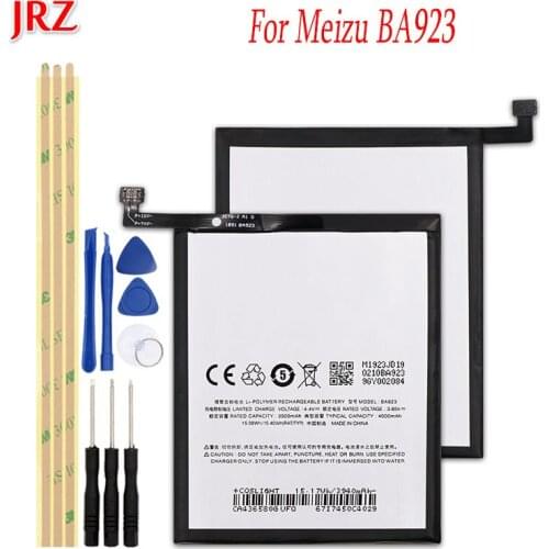 JRZ 3.85V 3900mAh BA923 battery For Meizu BA923 phone Replacement High Quality Batteries Bateria For Meizu BA923 with tools Set