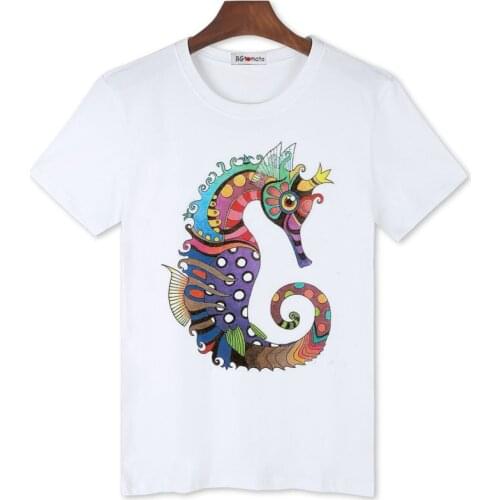 BGtomato Colorful Hippocampus cool art tshirt New style fashion summer shirts for men Original brand good quality tops tees