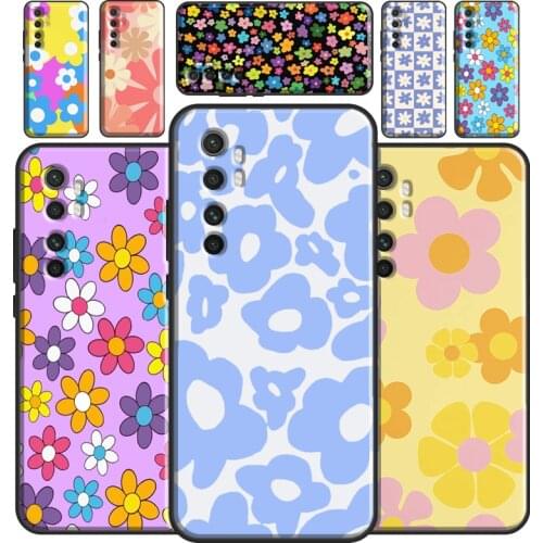 Psychedelic Flower Power Groovy Boho Daisy Case For Xiaomi Mi 11 Lite Ultra 9 10 9T 10T Pro A3 POCO F3 F1 F2 M3 X3 Pro Cover