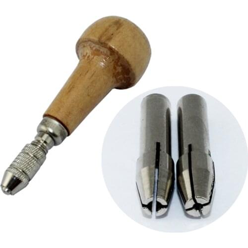 Wooden Pin Keyless Chuck Drill Bits Accessory Collet Universal Handle Bolts Goldsmith Jewelry Clamps Tools Collets