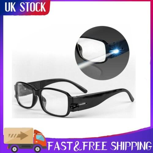 Men/Women Rimmed Reading Glasses Anti Blue With LED Light Presbyopia Eyeglasses Hyperopia Eyewear +1.5 2.0 2.5 3.0