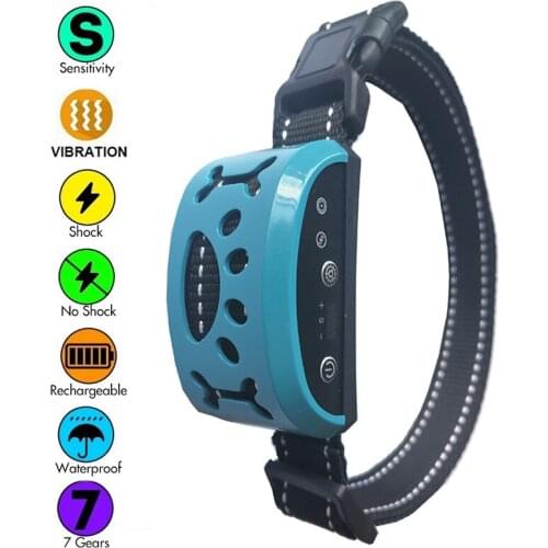 Pet Dog Electric Shock Bark Stopper Intelligent Automatic Identification Of Vibrating Pets Collar Cat Dogs Traction Pet Supplies