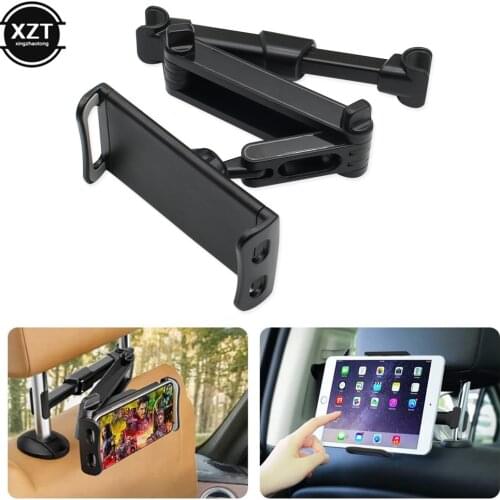 Flexible for iPad Car Pillow mobile Phone Holder Tablet Stand 360 Degree Rotating Back Seat Headrest Mount Bracket 5-11 Inch