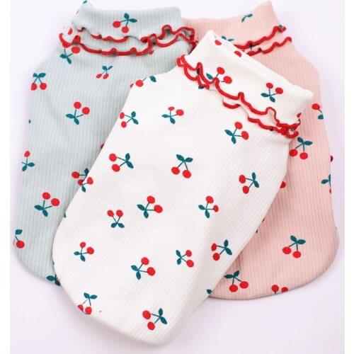 Cotton Dog Tshirt Spring Autumn Dog Clothes Pajamas Cat Puppy Chihuahua Yorkie Small Dog Costume Pomeranian Clothing