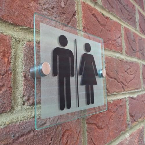 Custom 140*100mm Frosted Acrylic Hotel Sign Door Number Address Acrylic Glass Effect