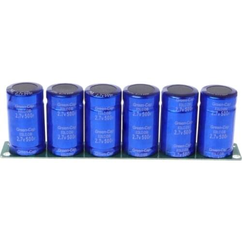 Farad Capacitor 2.7V 500F 6 Pcs/1 Set Super Capacitance With Protection Board