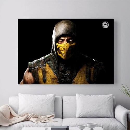 Mortal Kombat Figure Sega Canvas Art Print Painting Poster Wall Pictures For Living Room Home Decoration Decor No Frame