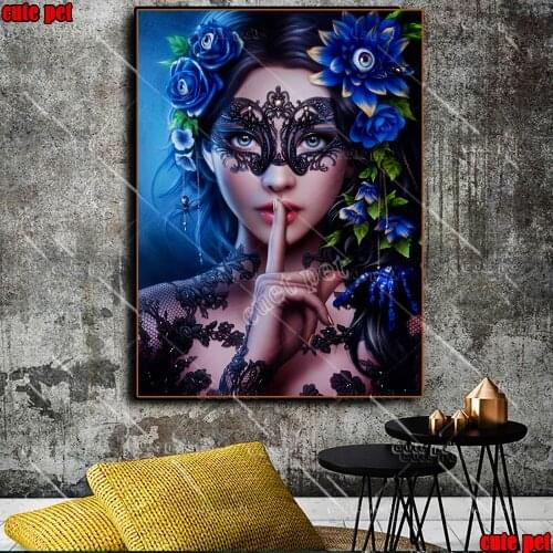 Diy Diamond Painting Butterfly beautiful flower woman Diamond Embroidery Full square drilling 5d Diamond Mosaic Cross Stitch kit