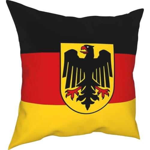 German State Flag Germany Pillow Covers Sofa Imperial Eagle Cushion Cover Creative Home Decoration Throw Pillow Case 45*45cm