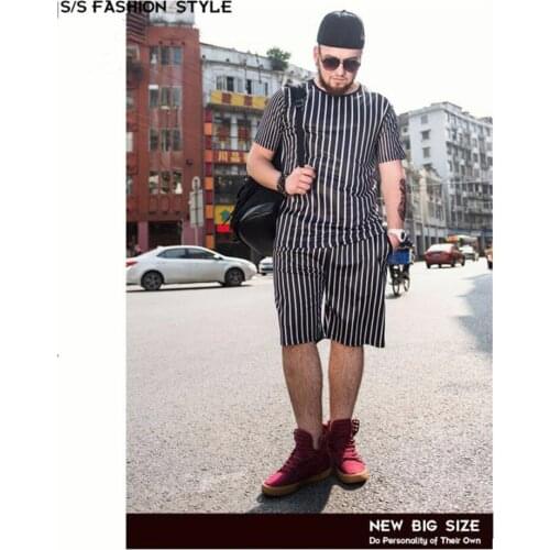 2021 summer new mens striped fashion sports casual European and American suits