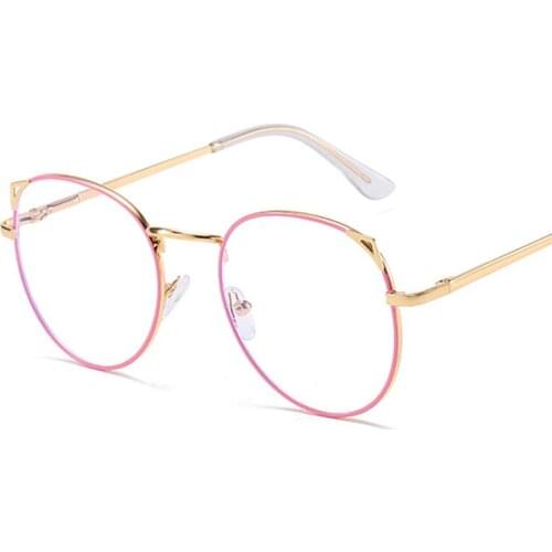 2021 New Cat Ear Reading Glasses Anti-blue Light Flat Mirror Female Cute Myopia Girl Finished Myopia Glasses Anteojos Miopes